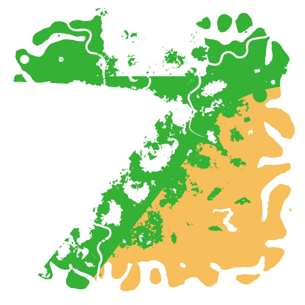 Biome Rust Map: Procedural Map, Size: 6000, Seed: 4132