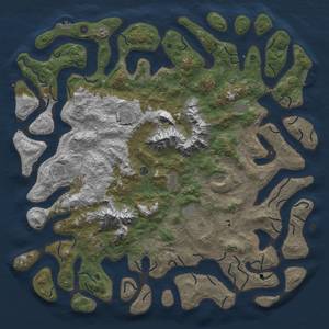 Thumbnail Rust Map: Procedural Map, Size: 6000, Seed: 4132, 19 Monuments