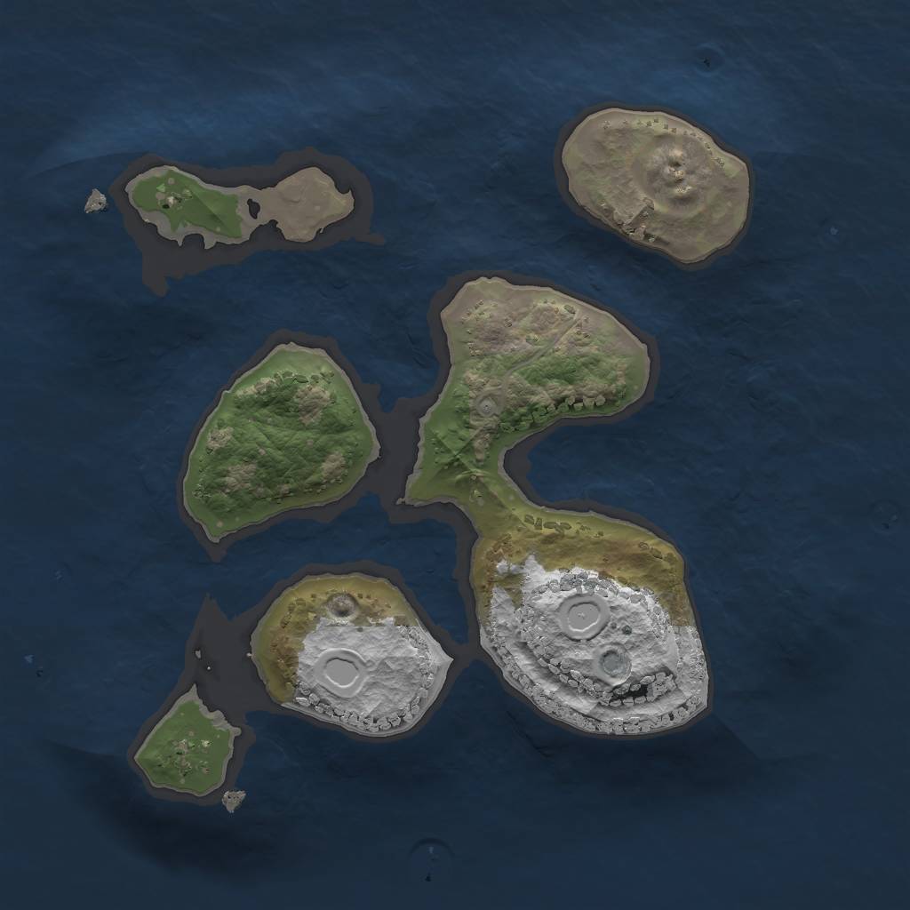 Rust Map: Procedural Map, Size: 2000, Seed: 7777777, 5 Monuments