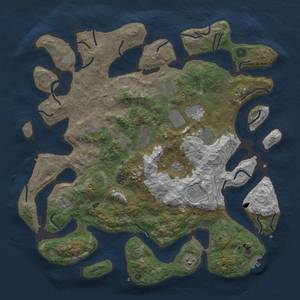 Thumbnail Rust Map: Procedural Map, Size: 4500, Seed: 115328474, 17 Monuments