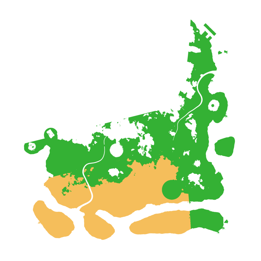 Biome Rust Map: Procedural Map, Size: 3500, Seed: 849846