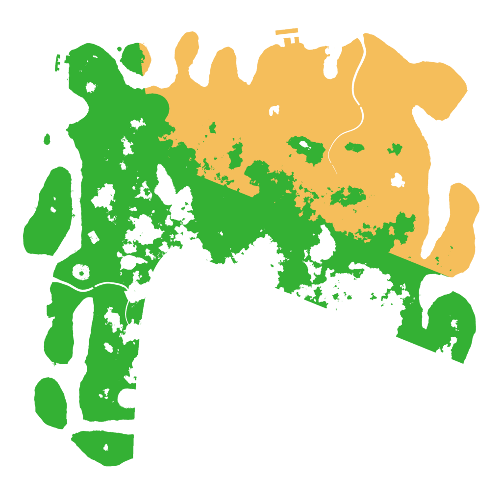 Biome Rust Map: Procedural Map, Size: 4500, Seed: 36496