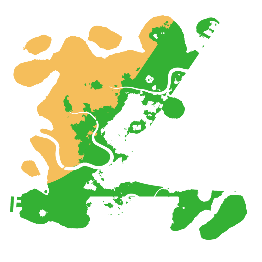 Biome Rust Map: Procedural Map, Size: 3400, Seed: 30711