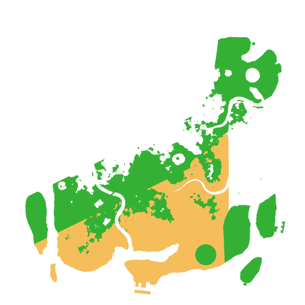 Biome Rust Map: Procedural Map, Size: 3850, Seed: 841423688