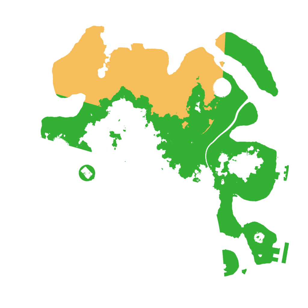 Biome Rust Map: Procedural Map, Size: 3000, Seed: 918767268