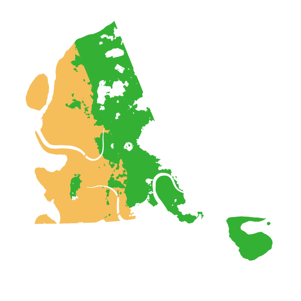Biome Rust Map: Procedural Map, Size: 3501, Seed: 11857