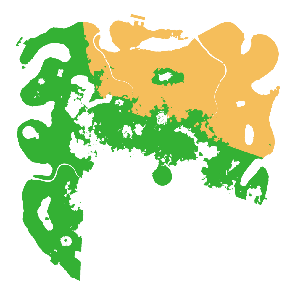 Biome Rust Map: Procedural Map, Size: 4250, Seed: 1221975344