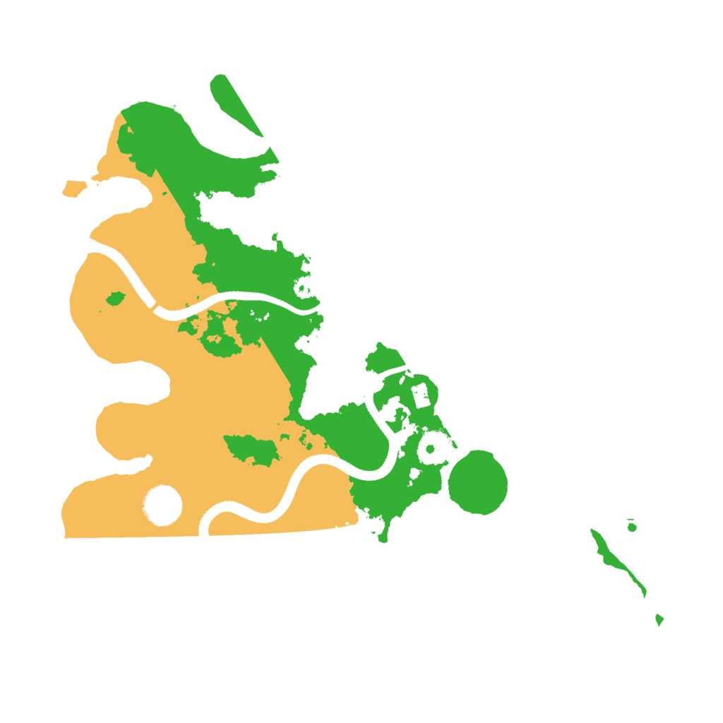 Biome Rust Map: Procedural Map, Size: 3300, Seed: 407946086