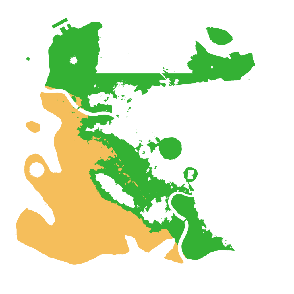 Biome Rust Map: Procedural Map, Size: 3500, Seed: 583745204
