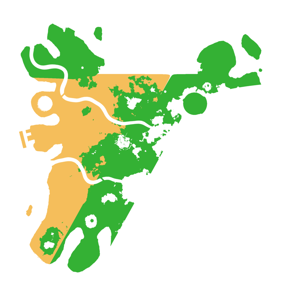Biome Rust Map: Procedural Map, Size: 3500, Seed: 72565