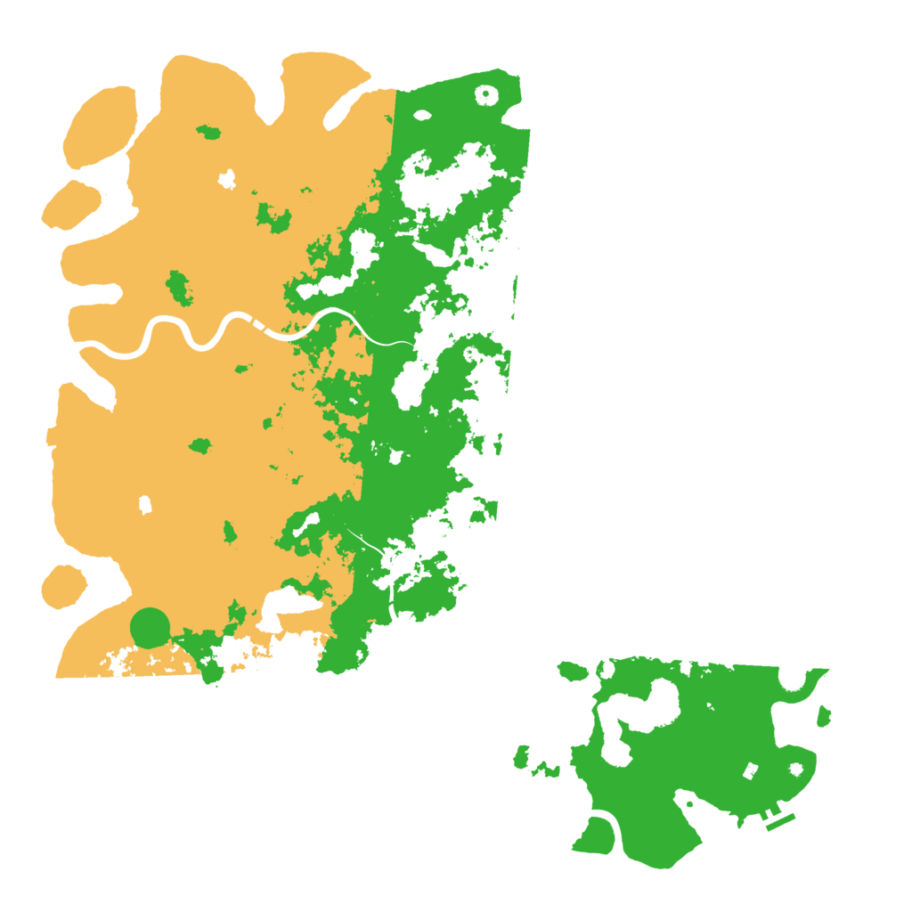 Biome Rust Map: Procedural Map, Size: 6000, Seed: 1422515165