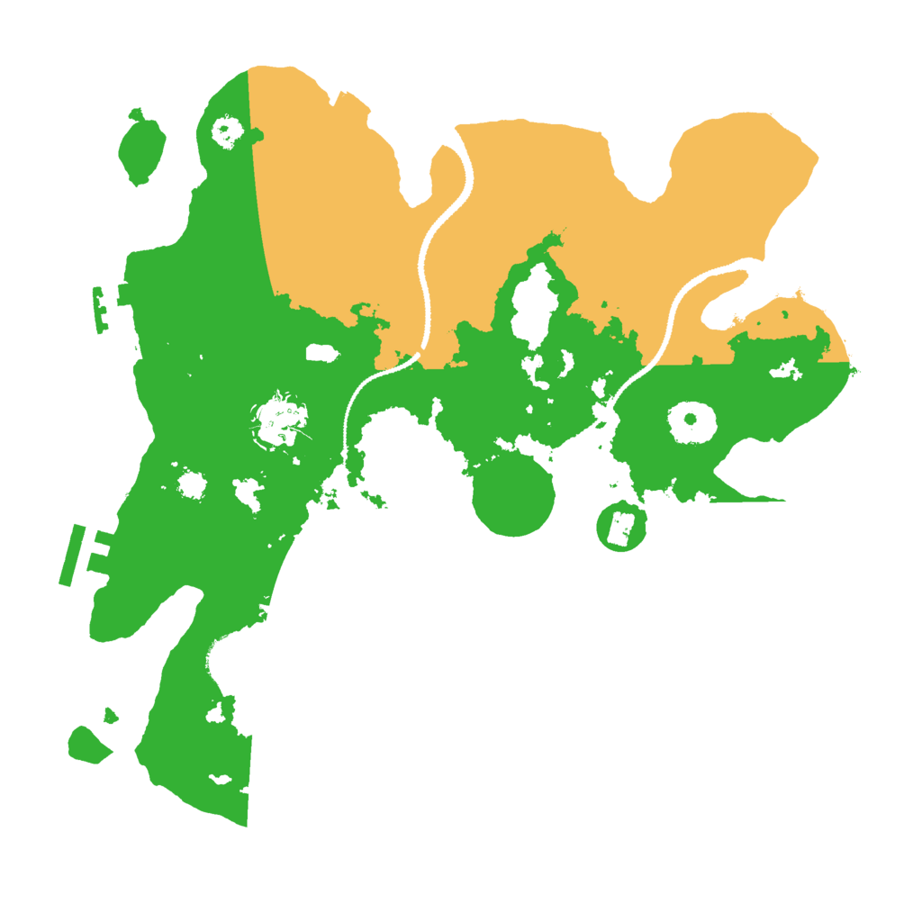 Biome Rust Map: Procedural Map, Size: 3000, Seed: 105944284