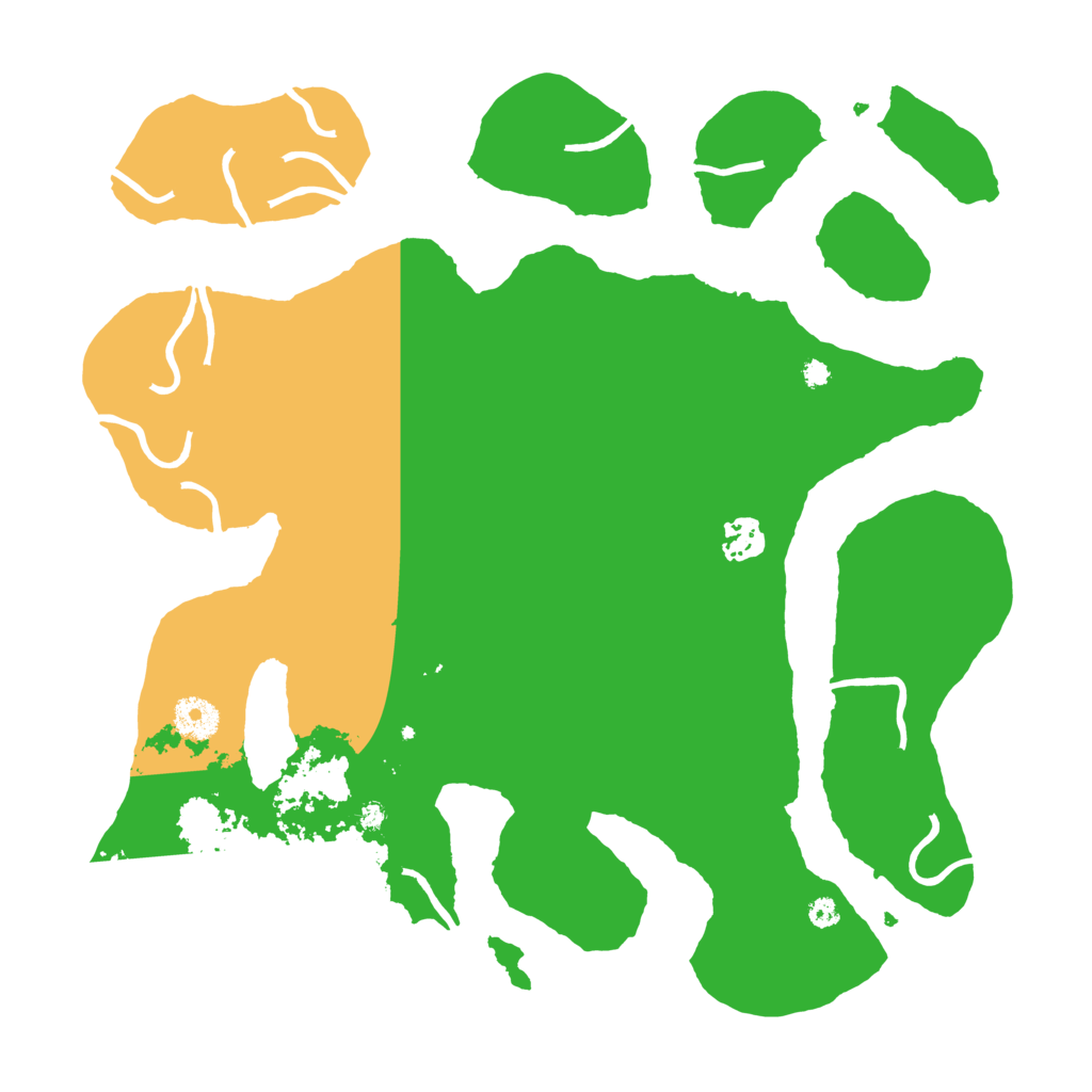 Biome Rust Map: Procedural Map, Size: 3700, Seed: 4468