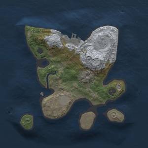 Thumbnail Rust Map: Procedural Map, Size: 2000, Seed: 1357, 5 Monuments