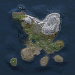 Thumbnail Rust Map: Procedural Map, Size: 2000, Seed: 1357, 5 Monuments