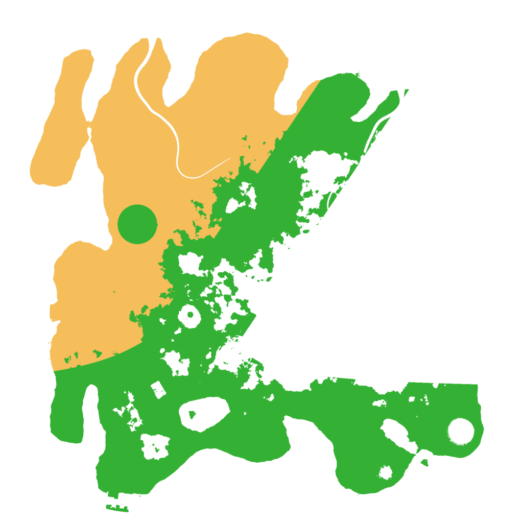 Biome Rust Map: Procedural Map, Size: 3500, Seed: 256262095