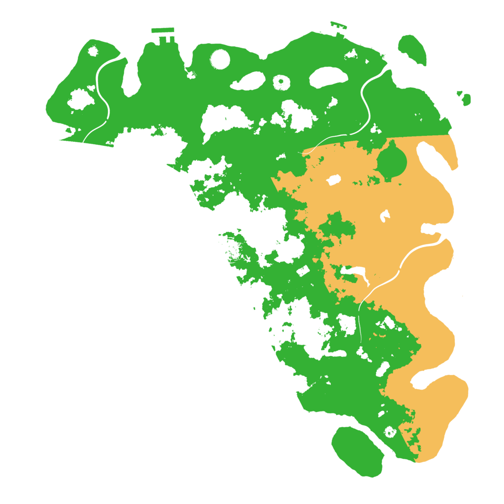 Biome Rust Map: Procedural Map, Size: 4500, Seed: 1335498985