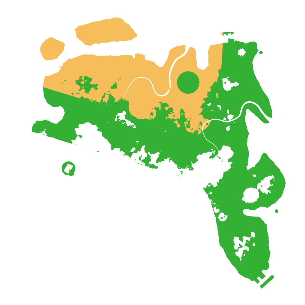 Biome Rust Map: Procedural Map, Size: 3600, Seed: 374748