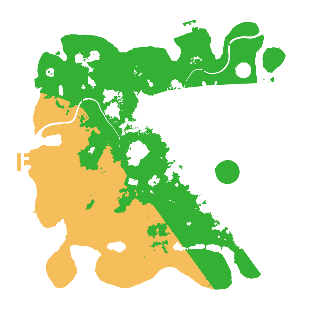 Biome Rust Map: Procedural Map, Size: 3500, Seed: 711537098