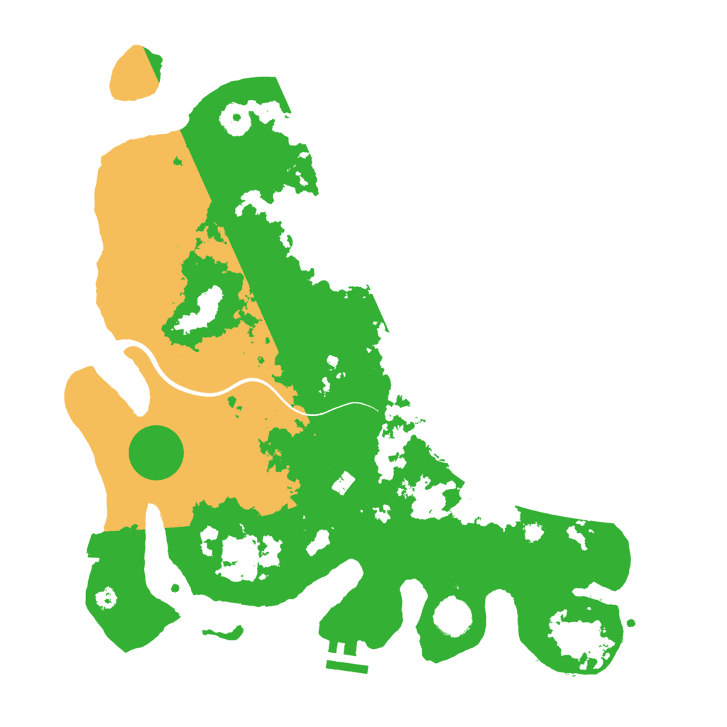 Biome Rust Map: Procedural Map, Size: 3500, Seed: 1676060965