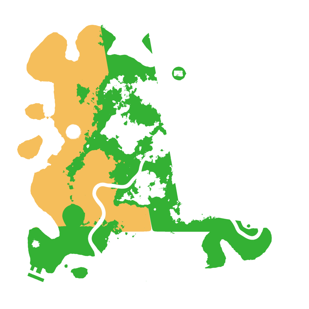 Biome Rust Map: Procedural Map, Size: 3700, Seed: 1595489023