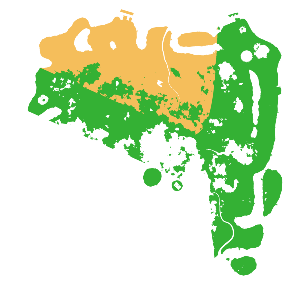 Biome Rust Map: Procedural Map, Size: 4500, Seed: 1377471899
