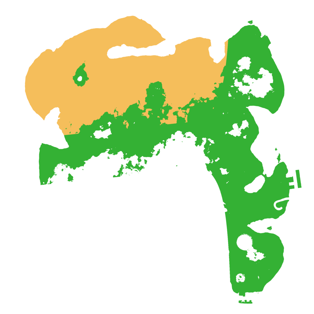 Biome Rust Map: Procedural Map, Size: 3500, Seed: 1838889367