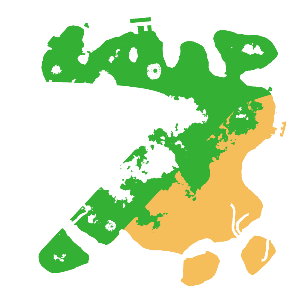 Biome Rust Map: Procedural Map, Size: 3000, Seed: 143205