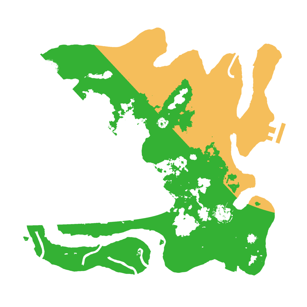 Biome Rust Map: Procedural Map, Size: 3000, Seed: 142665