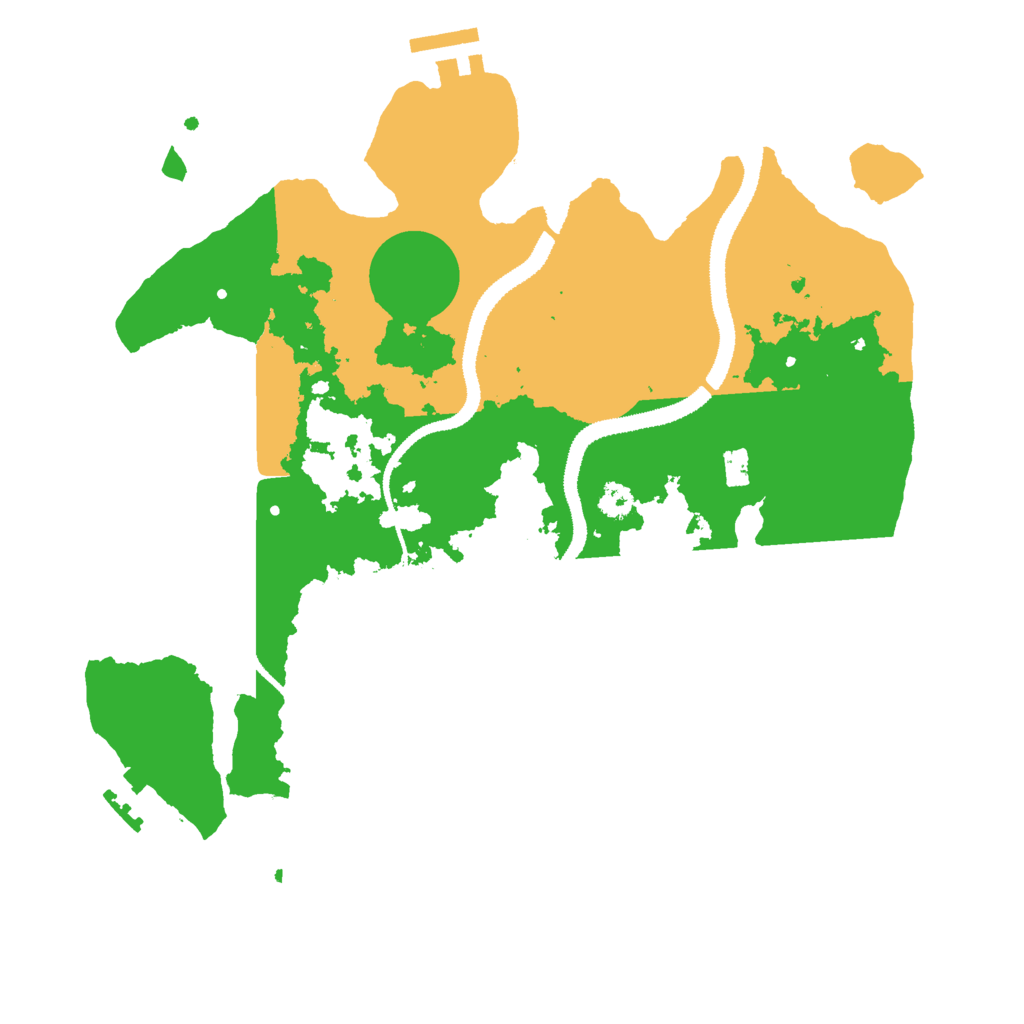 Biome Rust Map: Procedural Map, Size: 3000, Seed: 666816