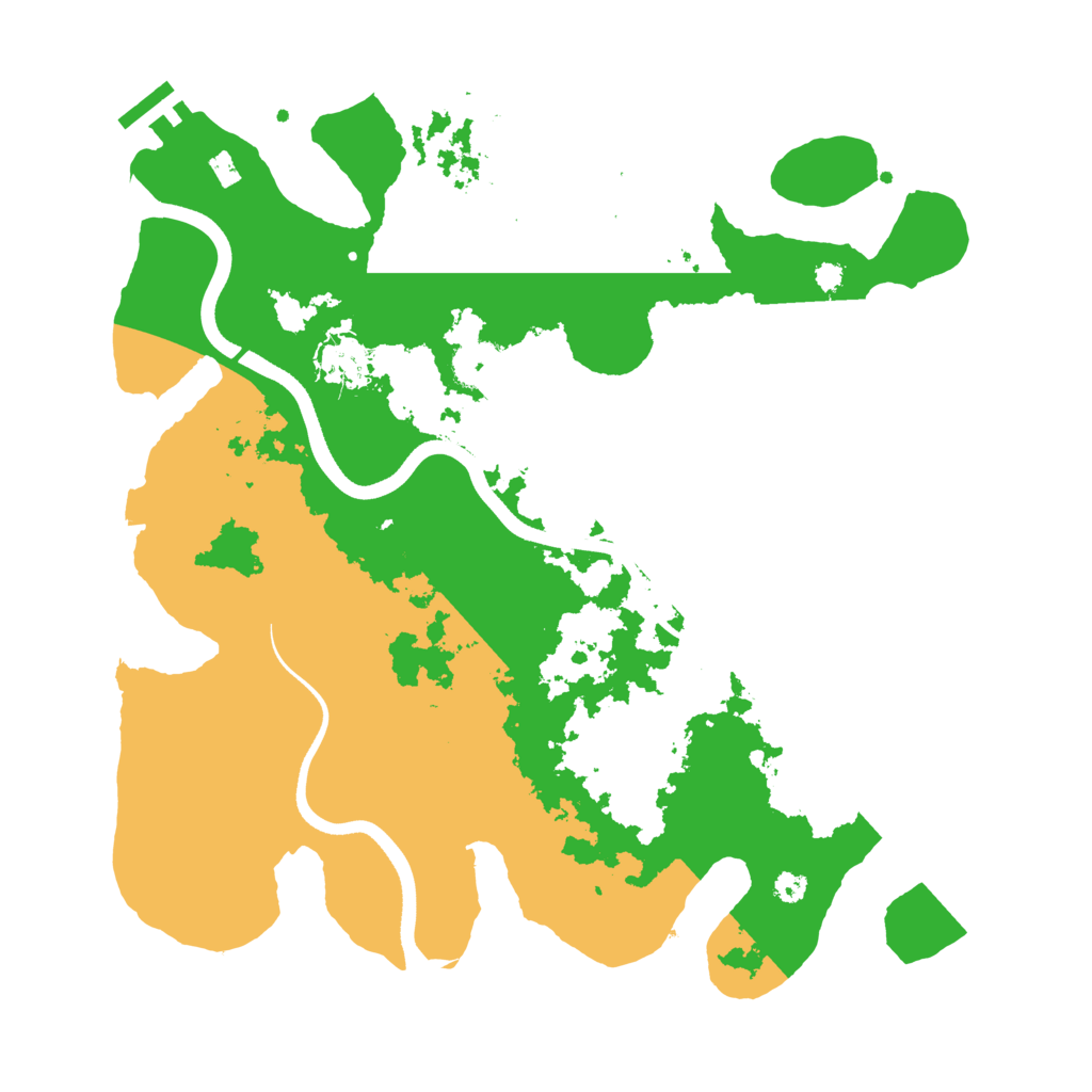 Biome Rust Map: Procedural Map, Size: 3500, Seed: 167616392