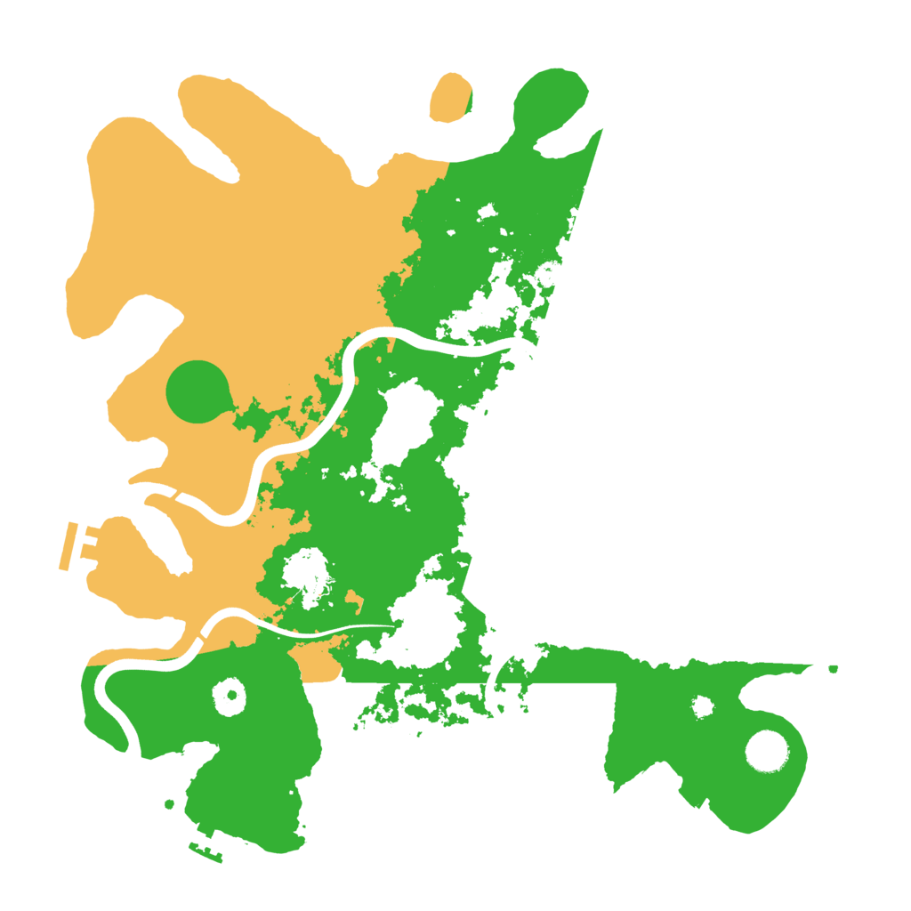 Biome Rust Map: Procedural Map, Size: 3800, Seed: 5461