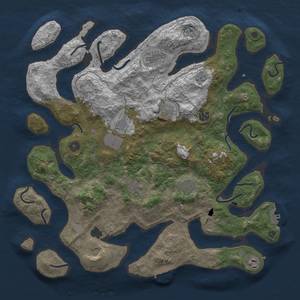 Thumbnail Rust Map: Procedural Map, Size: 4250, Seed: 32715, 17 Monuments