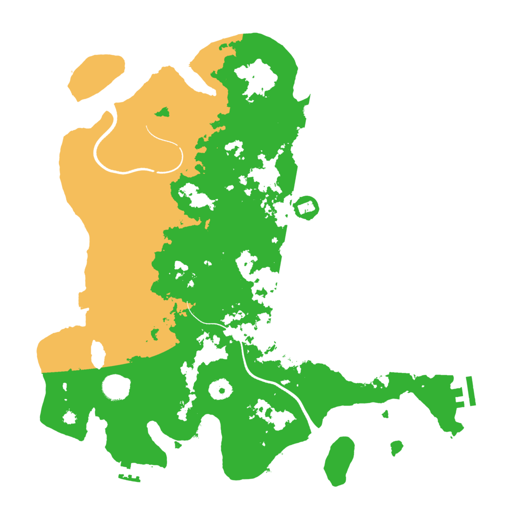 Biome Rust Map: Procedural Map, Size: 3500, Seed: 83668324