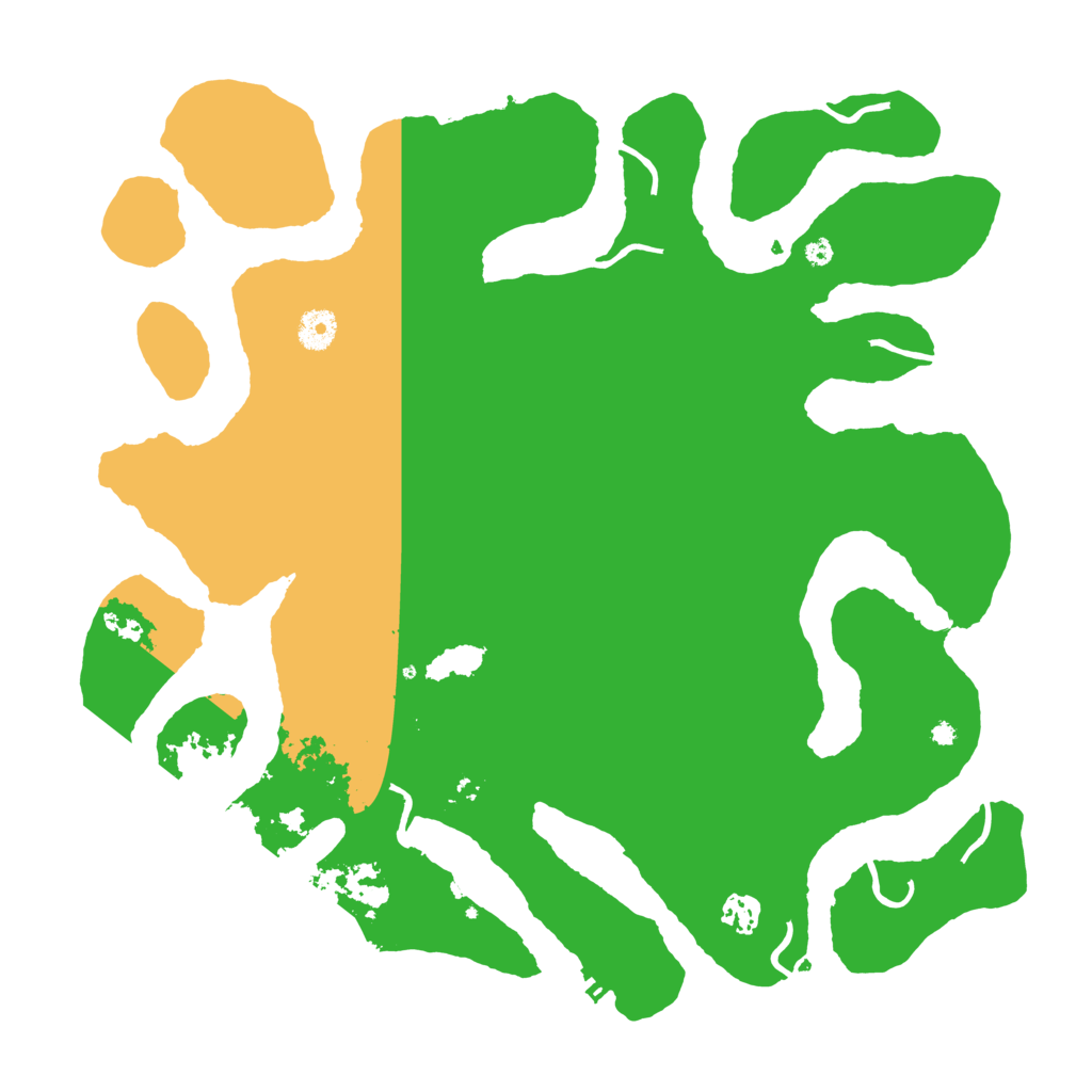 Biome Rust Map: Procedural Map, Size: 4095, Seed: 3696