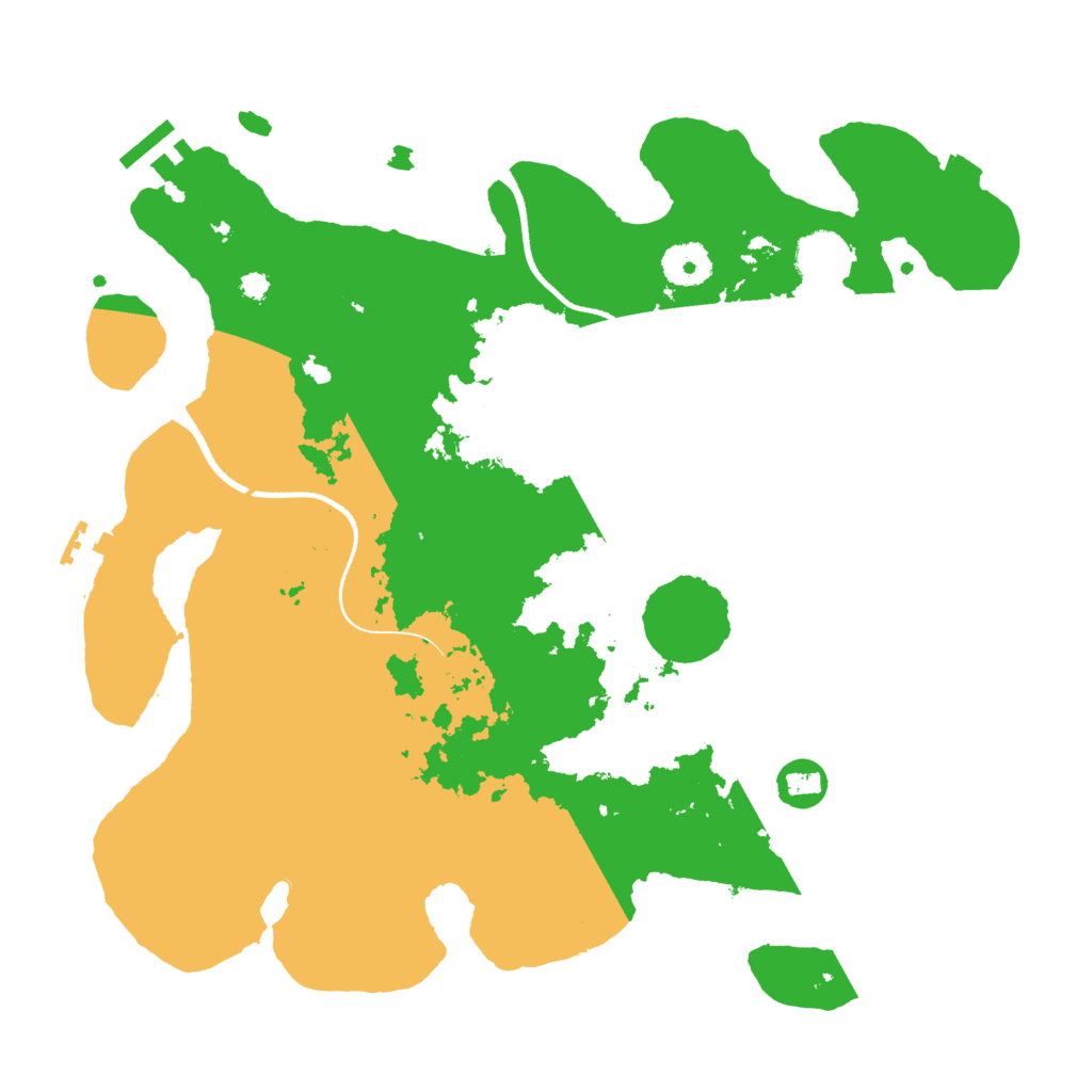 Biome Rust Map: Procedural Map, Size: 3500, Seed: 9696