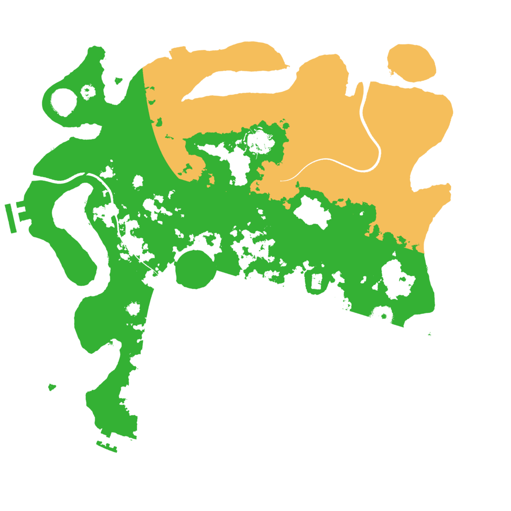 Biome Rust Map: Procedural Map, Size: 3500, Seed: 98766131