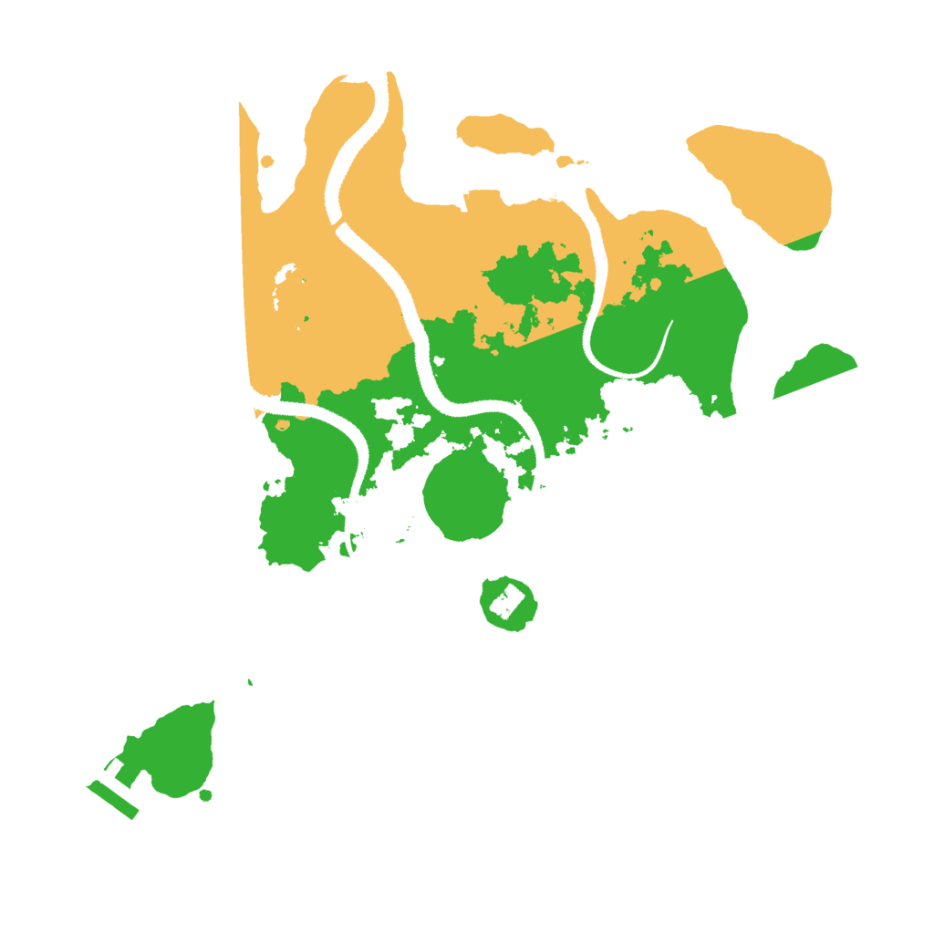 Biome Rust Map: Procedural Map, Size: 3000, Seed: 16532