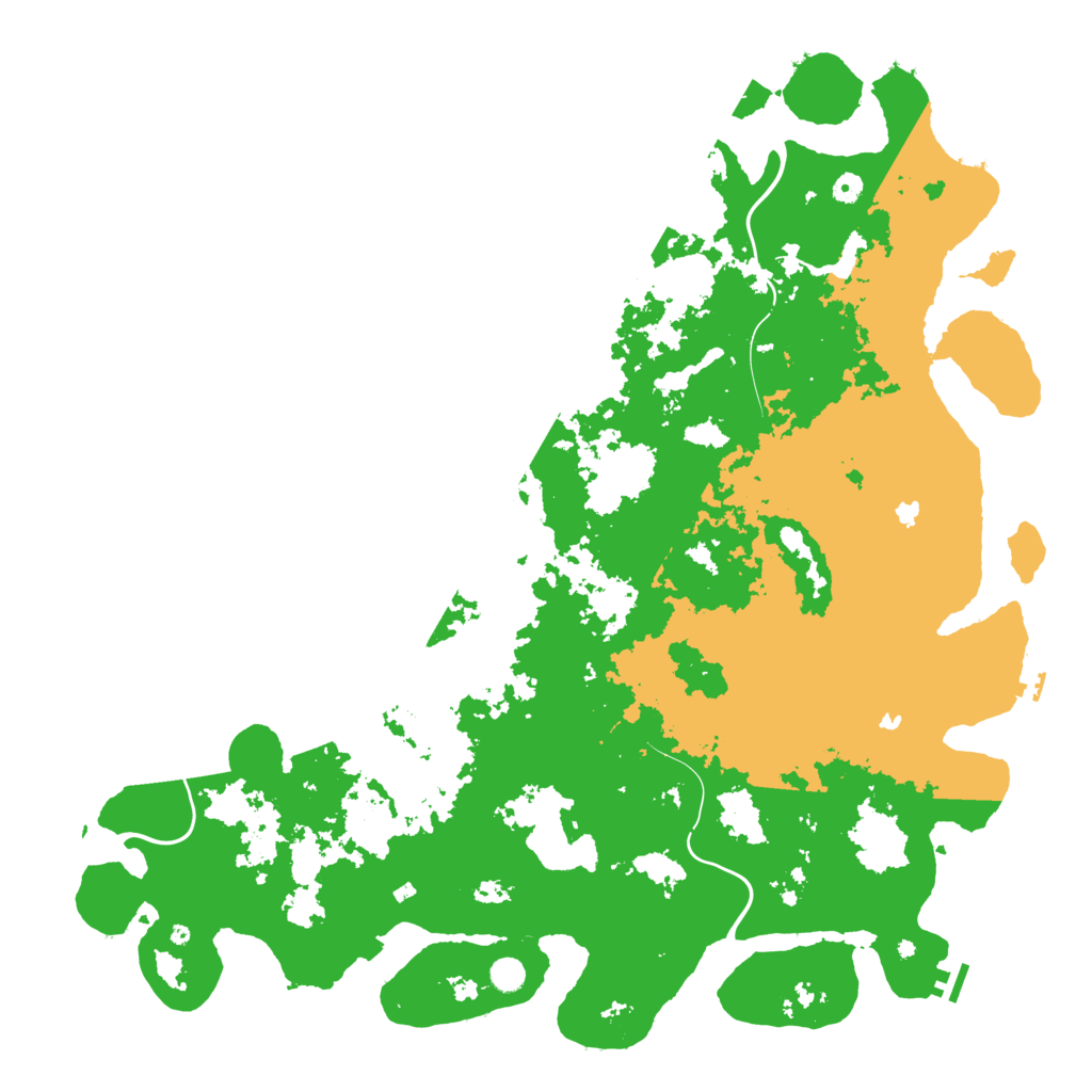 Biome Rust Map: Procedural Map, Size: 5500, Seed: 8