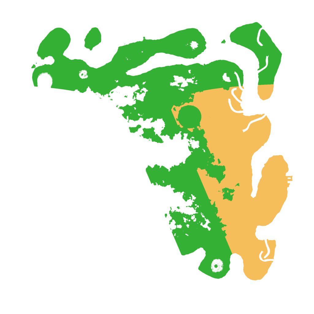 Biome Rust Map: Procedural Map, Size: 3700, Seed: 88746578