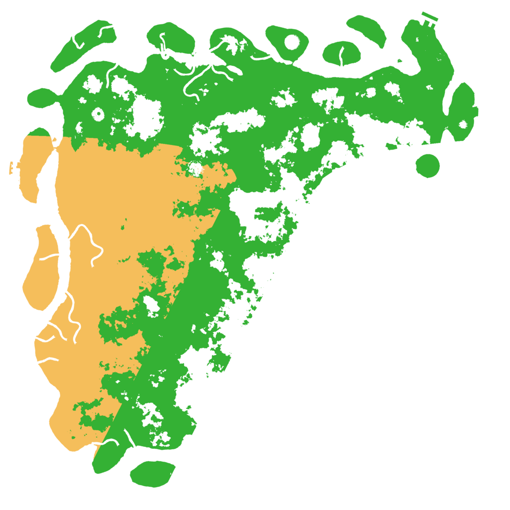 Biome Rust Map: Procedural Map, Size: 6000, Seed: 2835
