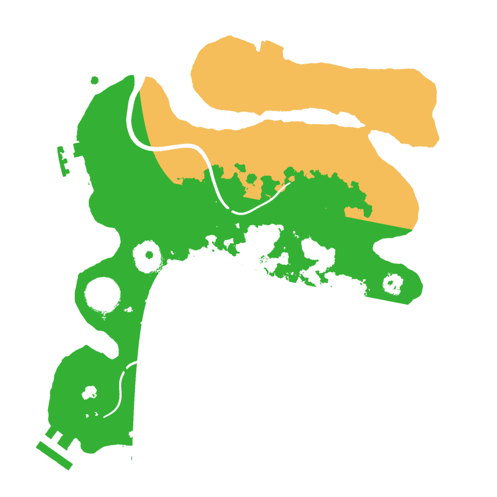 Biome Rust Map: Procedural Map, Size: 2500, Seed: 47