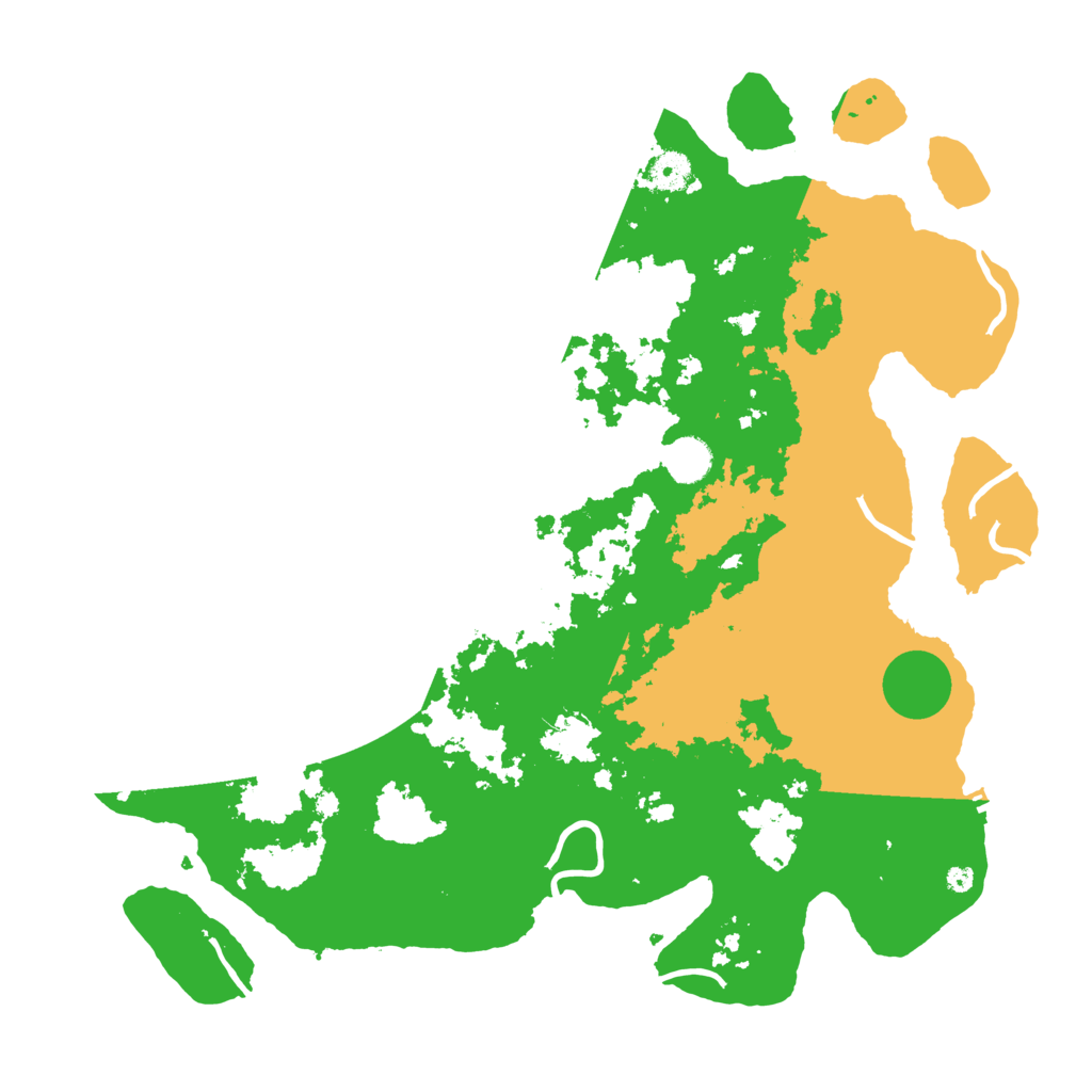 Biome Rust Map: Procedural Map, Size: 4200, Seed: 45154