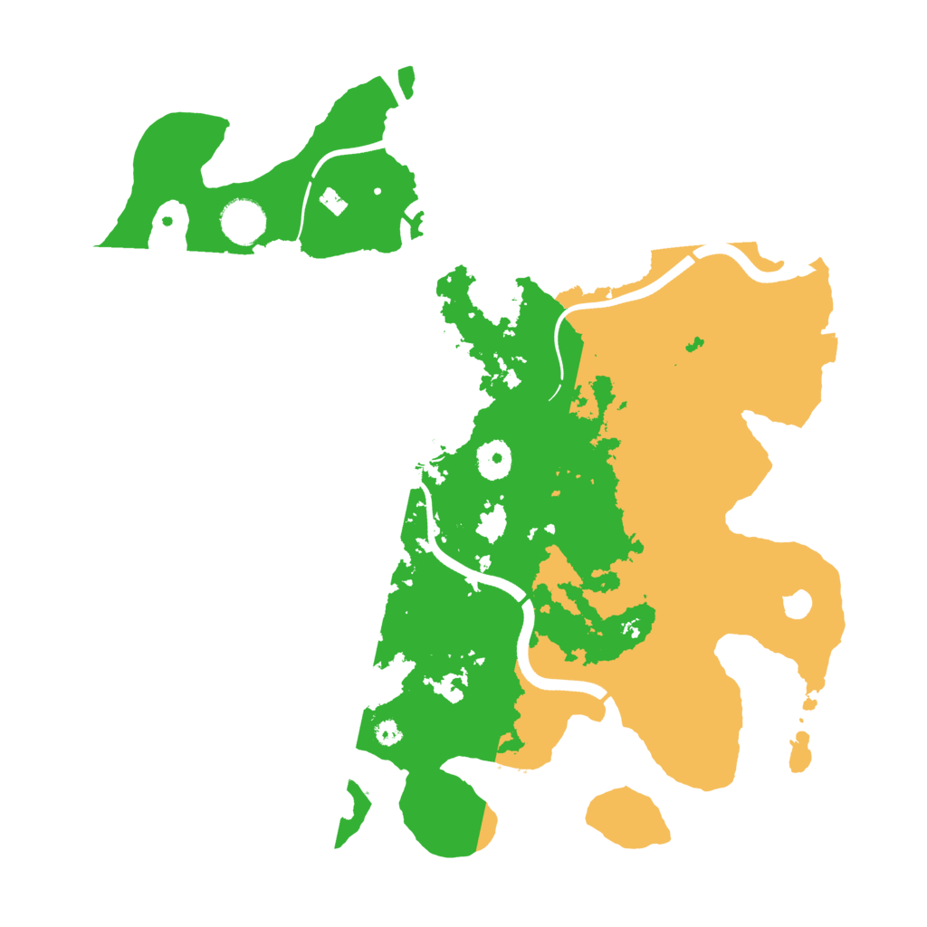 Biome Rust Map: Procedural Map, Size: 3700, Seed: 786769