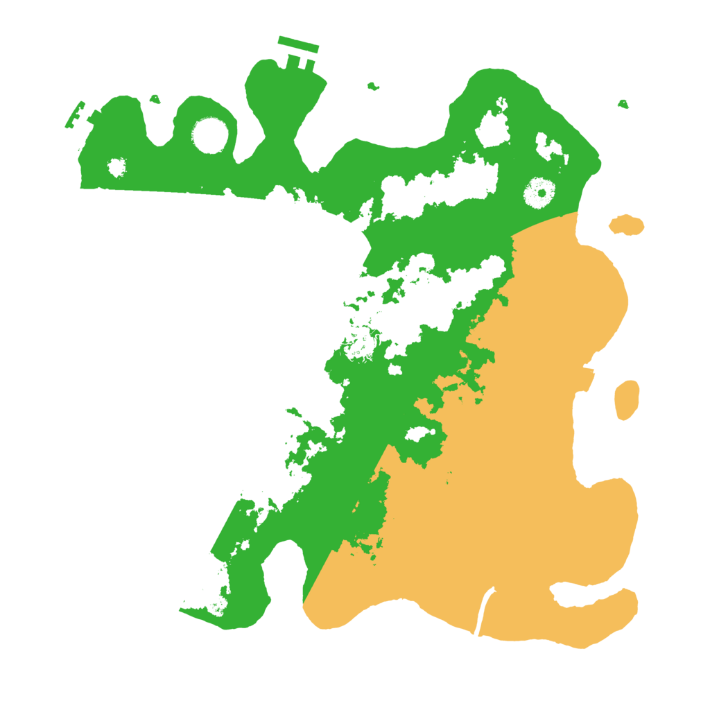 Biome Rust Map: Procedural Map, Size: 3500, Seed: 296