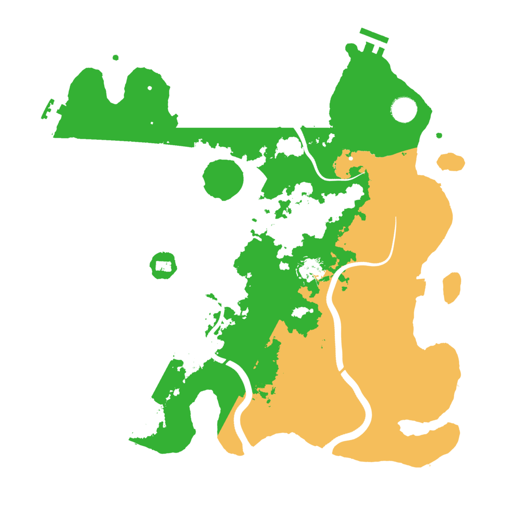 Biome Rust Map: Procedural Map, Size: 3500, Seed: 296