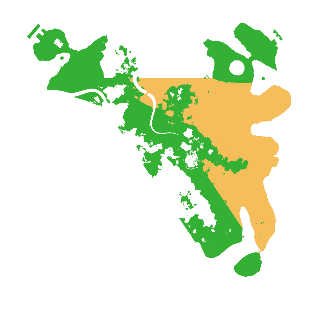 Biome Rust Map: Procedural Map, Size: 3700, Seed: 1602