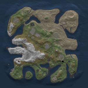 Thumbnail Rust Map: Procedural Map, Size: 3750, Seed: 1769350953, 19 Monuments