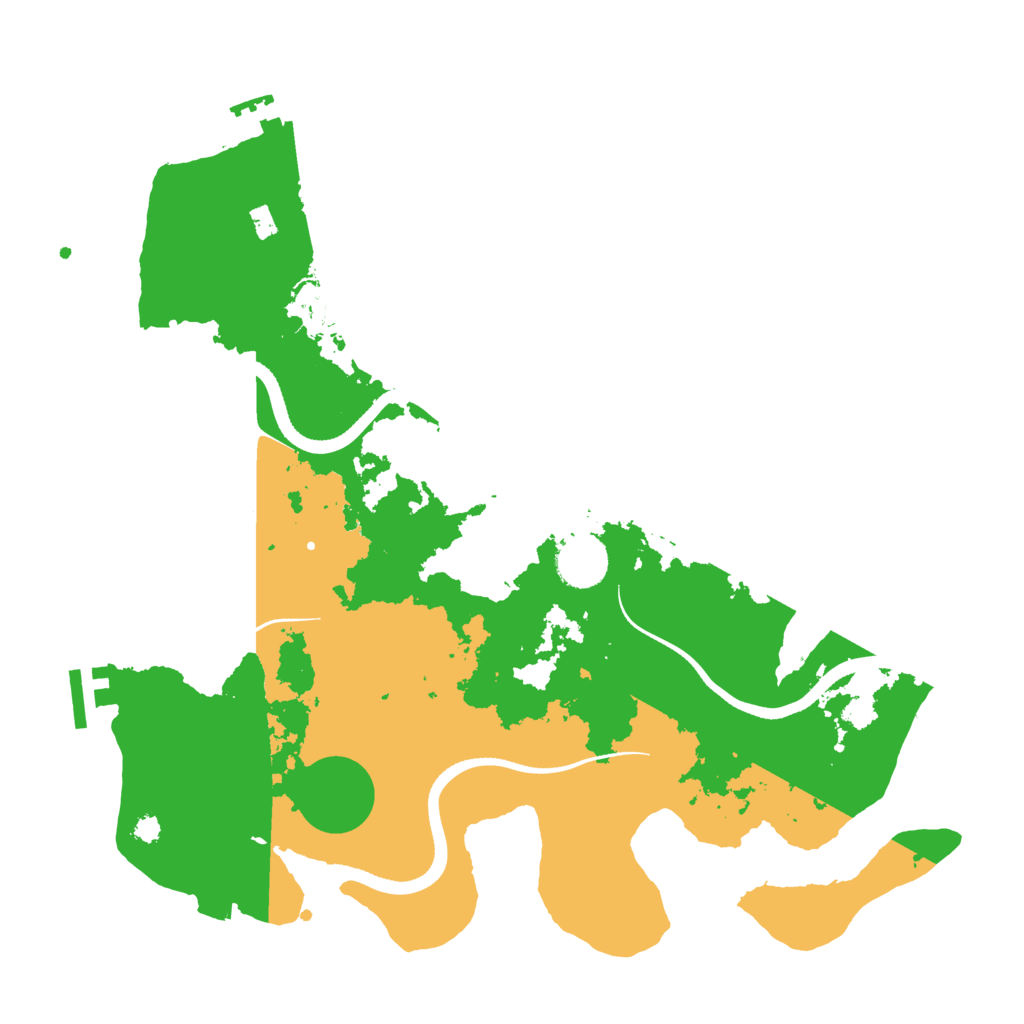 Biome Rust Map: Procedural Map, Size: 3500, Seed: 94823