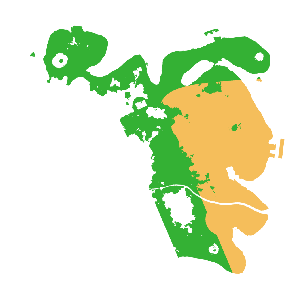Biome Rust Map: Procedural Map, Size: 3000, Seed: 629954